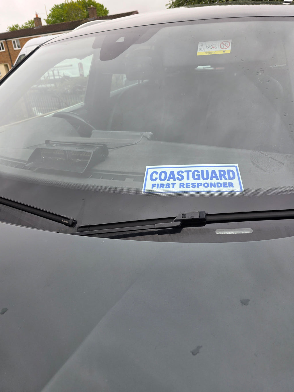 3D Printed Personalised Emergency / Responder Dashboard Sign – Custom Text & Colour