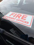 3D Printed Personalised Emergency / Responder Dashboard Sign – Custom Text & Colour