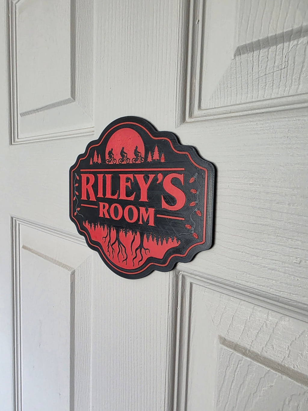 Stranger Things Themed Door Sign - 3D Printed - Personalised