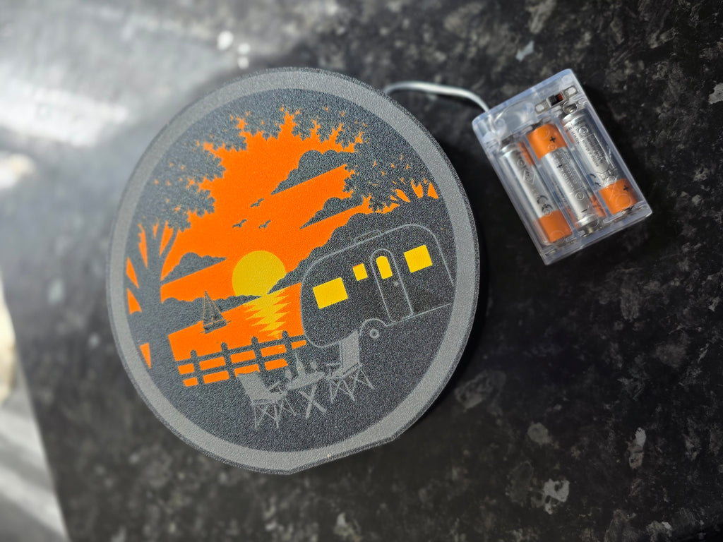 Caravan Decorative Sunset Lightbox