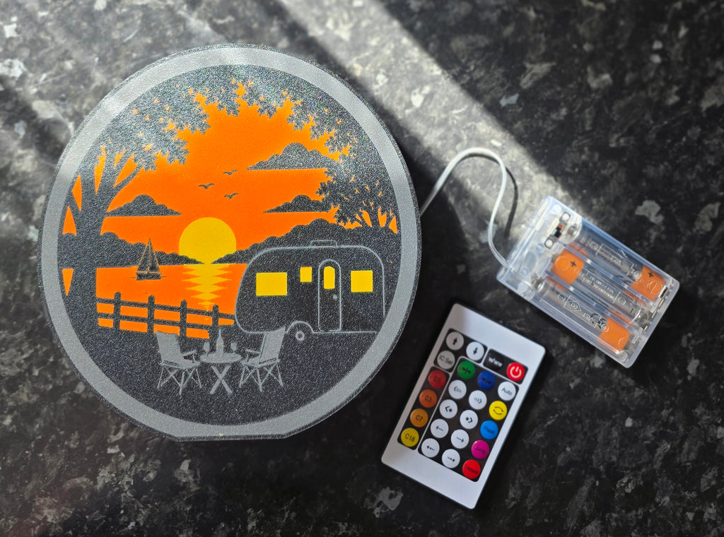 Caravan Decorative Sunset Lightbox