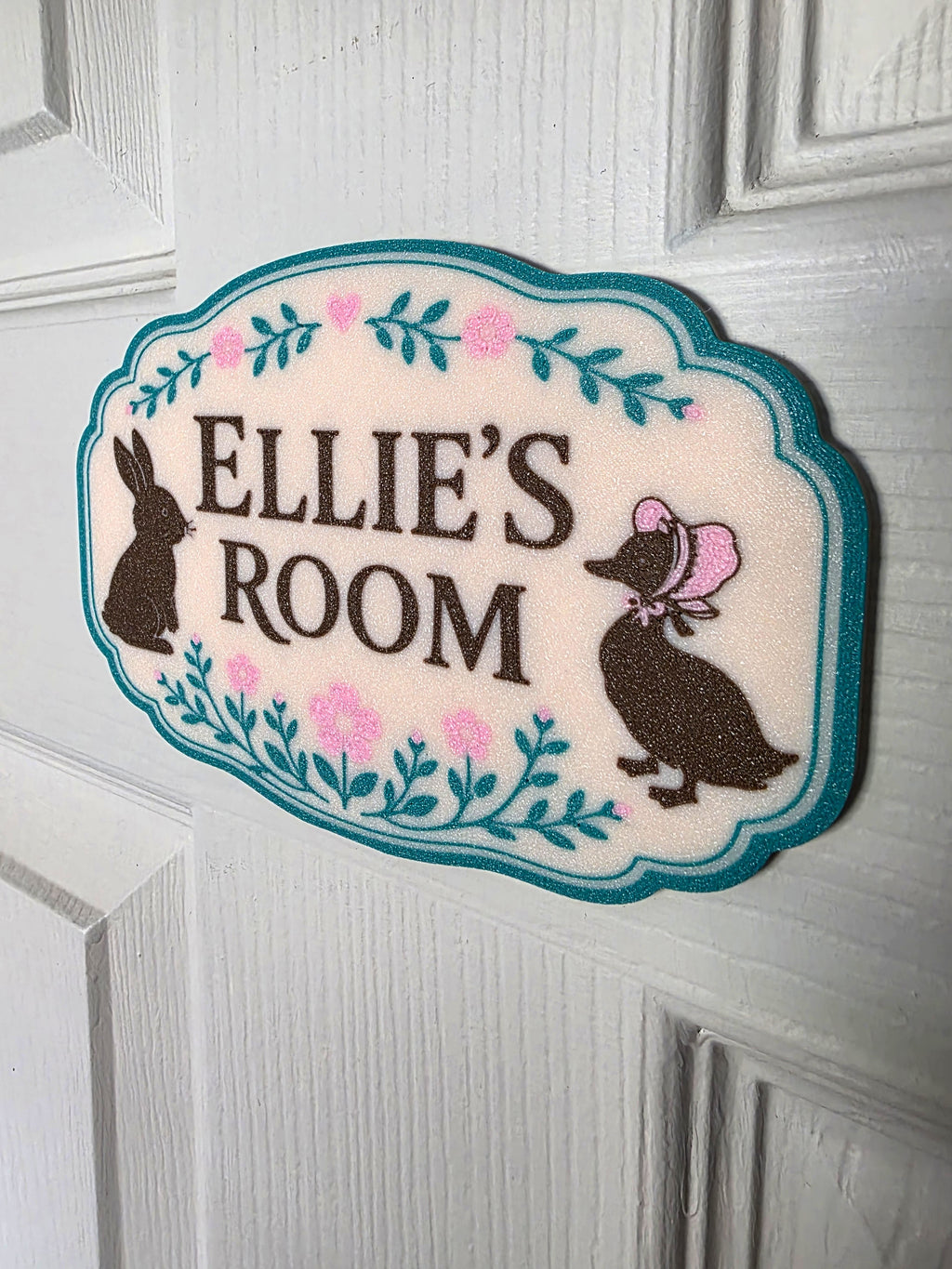 Personalised Beatrix Potter Themed Room Sign for Childrens Room/Nursery