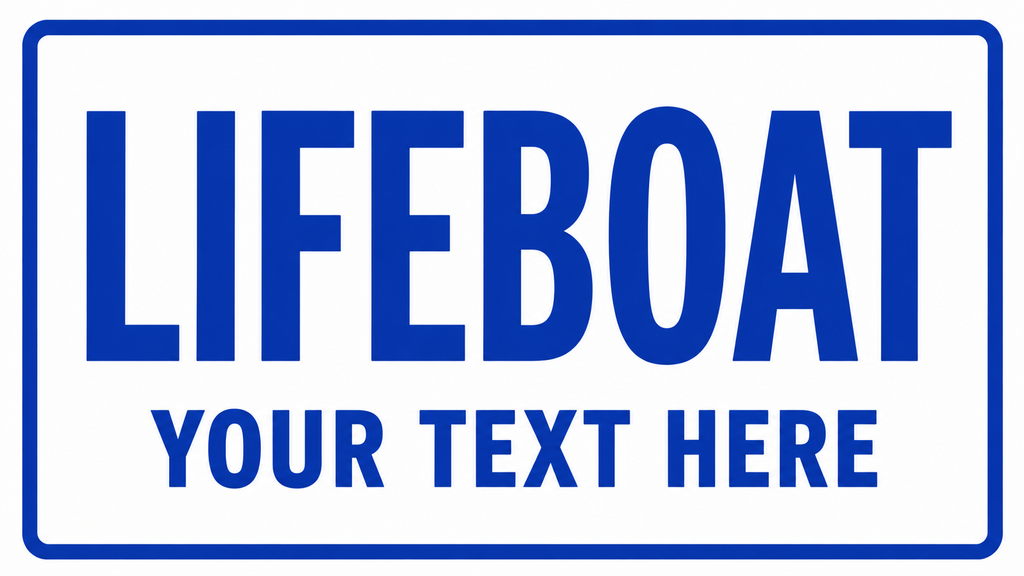 3D Printed Personalised Emergency / Responder Dashboard Sign – Custom Text & Colour