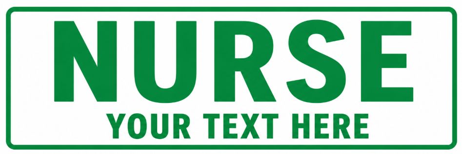 3D Printed Personalised Emergency / Responder Dashboard Sign – Custom Text & Colour