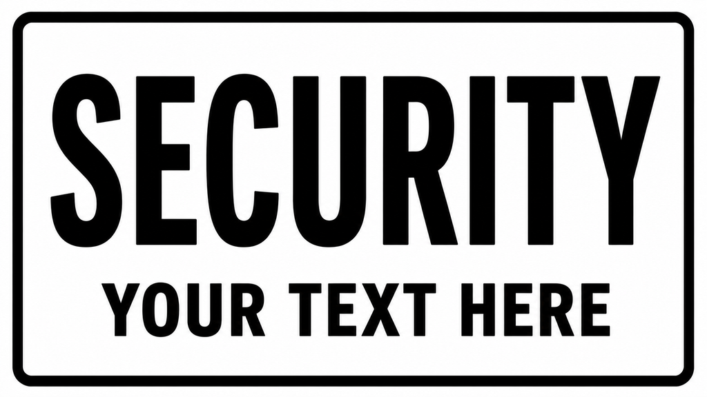 3D Printed Personalised Emergency / Responder Dashboard Sign – Custom Text & Colour