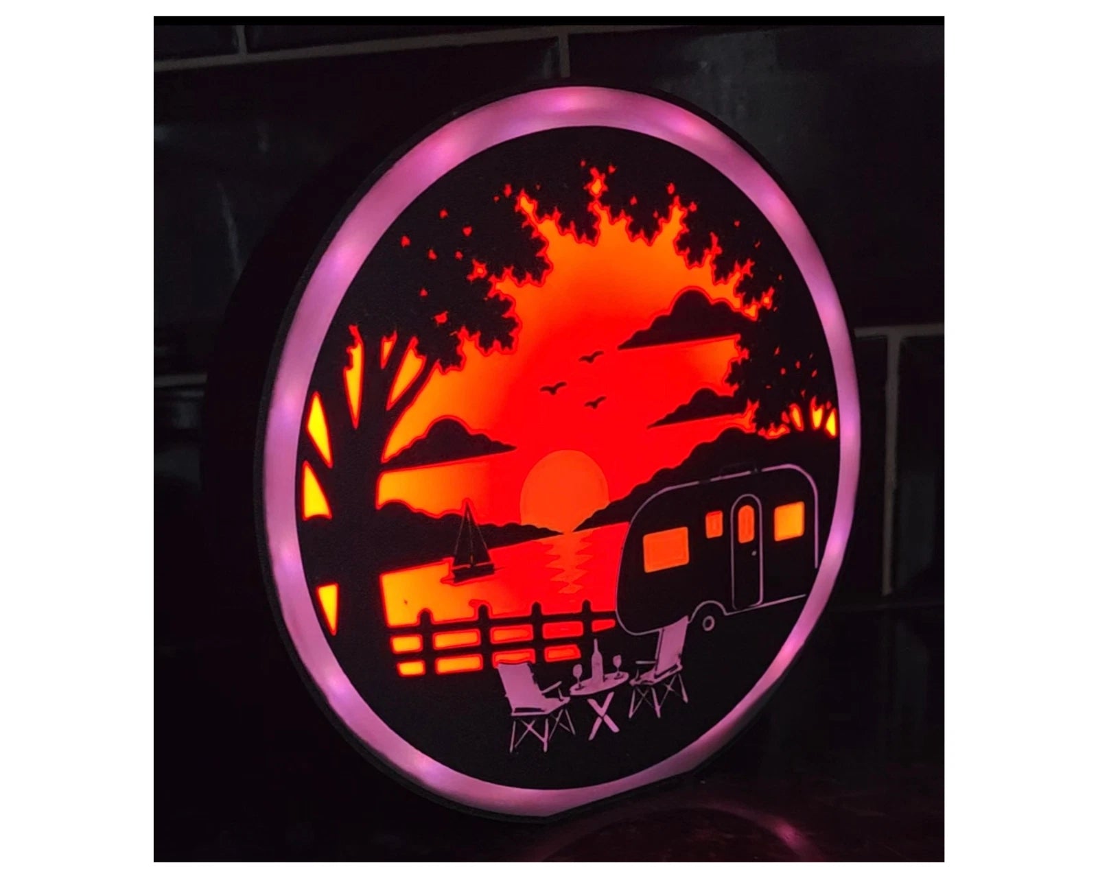Caravan Decorative Sunset Lightbox