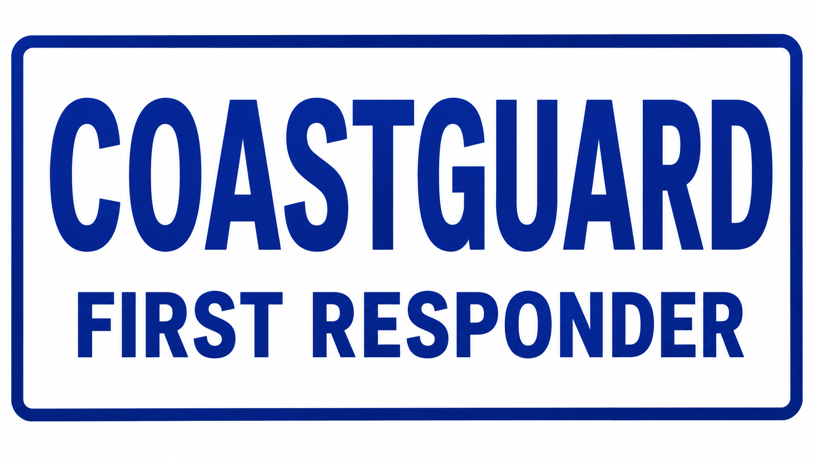 3D Printed Personalised Emergency / Responder Dashboard Sign – Custom Text & Colour