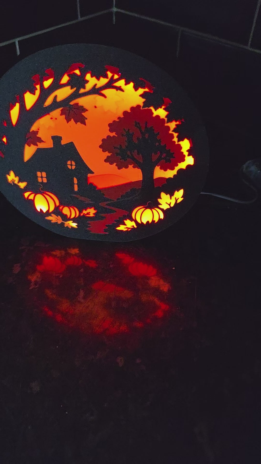Autumn/Fall lightbox scene