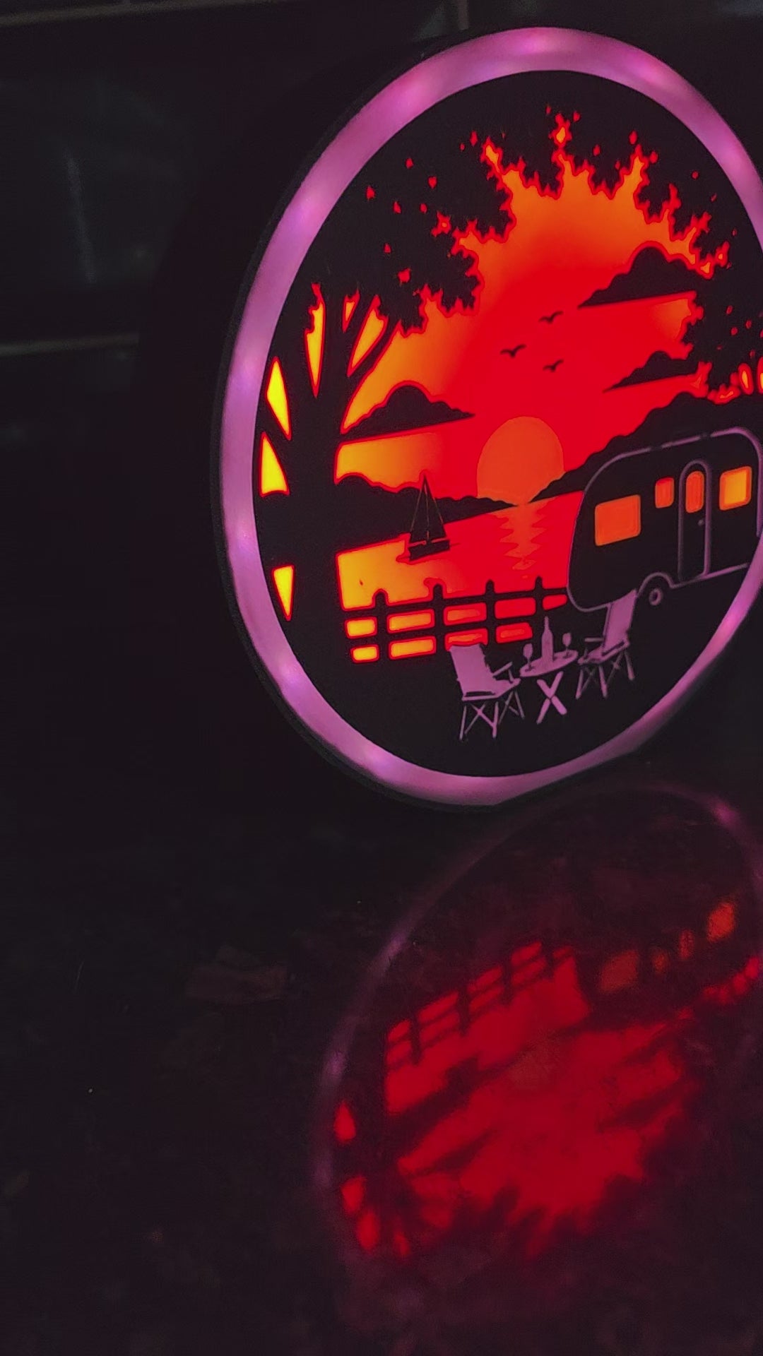 Caravan Decorative Sunset Lightbox