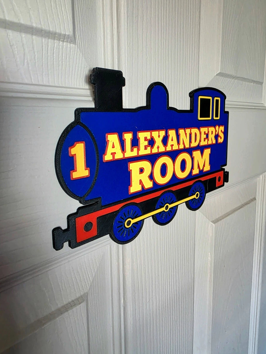 Personalised Thomas The Tank Engine Inspired Train Door Sign | Custom Name