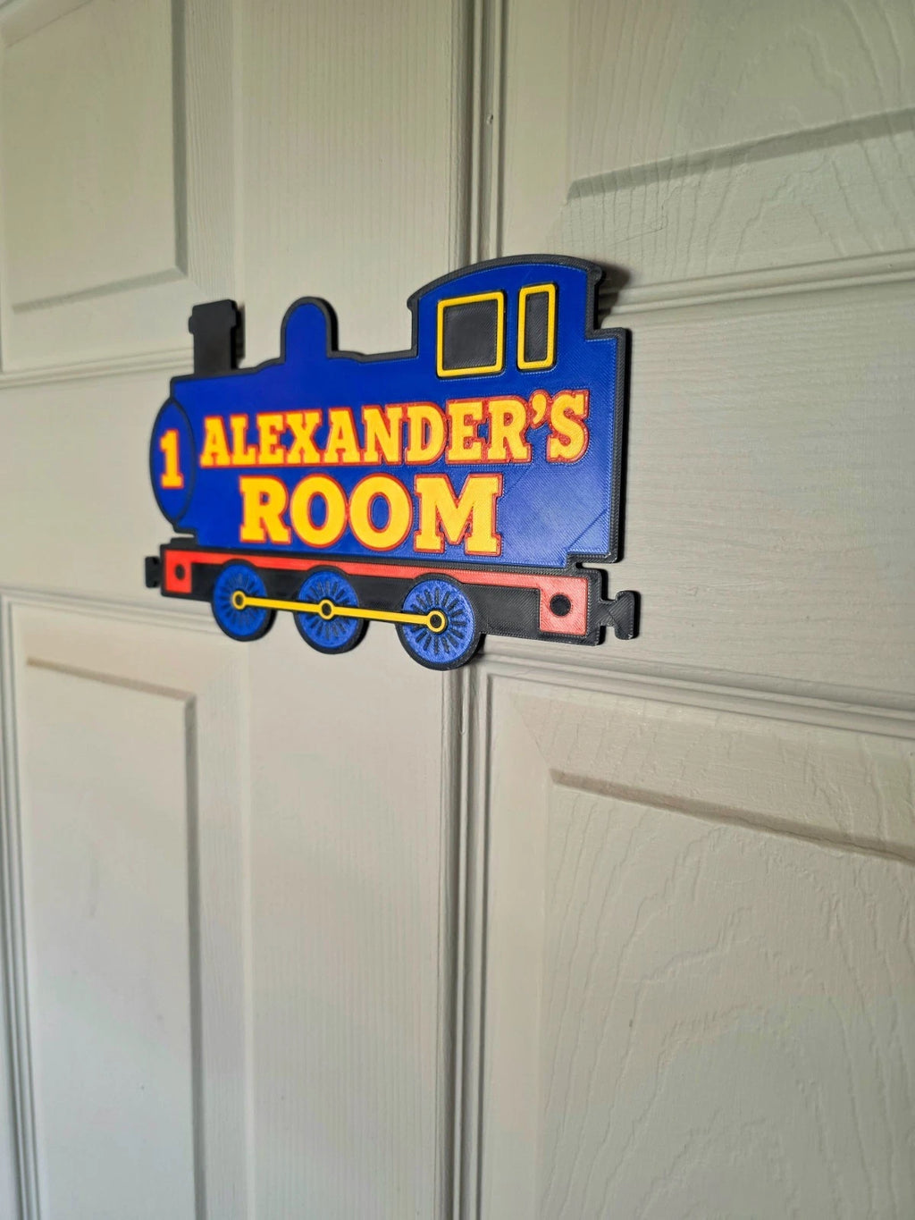 Personalised Thomas The Tank Engine Inspired Train Door Sign | Custom Name