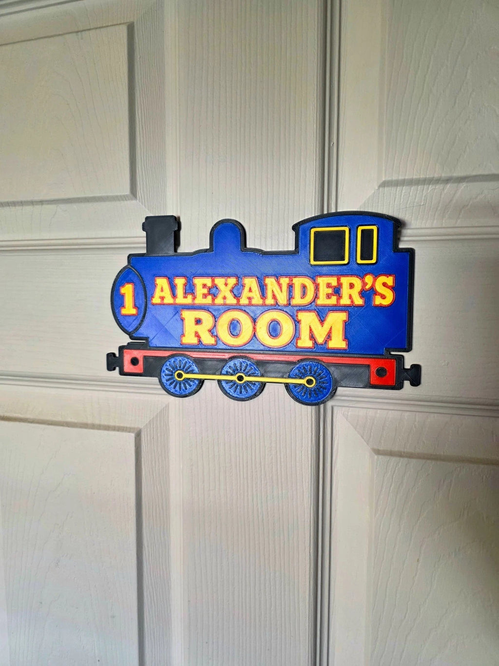 Personalised Thomas The Tank Engine Inspired Train Door Sign | Custom Name
