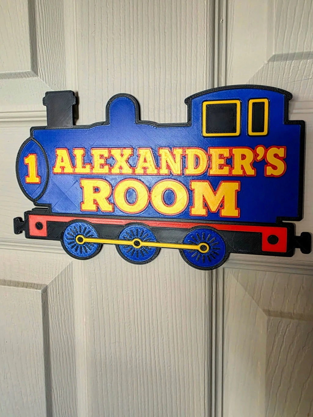 Personalised Thomas The Tank Engine Inspired Train Door Sign | Custom Name